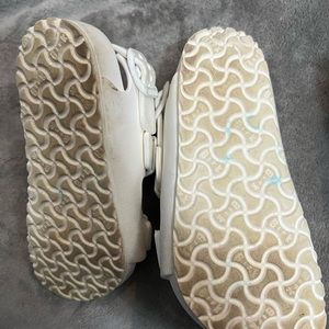 White Birkenstocks sandals